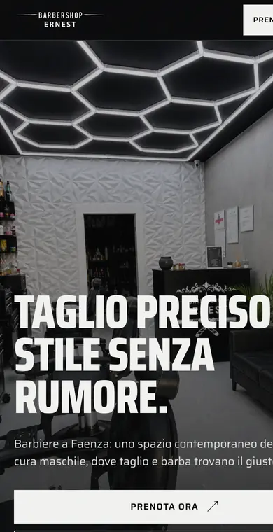 Lo stesso sito visto da smartphone
